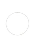 Tani By Minetani Olivia Bezel Round Necklace - Silver