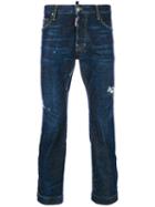 Dsquared2 - Cropped Straight Jeans - Men - Cotton/polyester/spandex/elastane - 52, Blue, Cotton/polyester/spandex/elastane