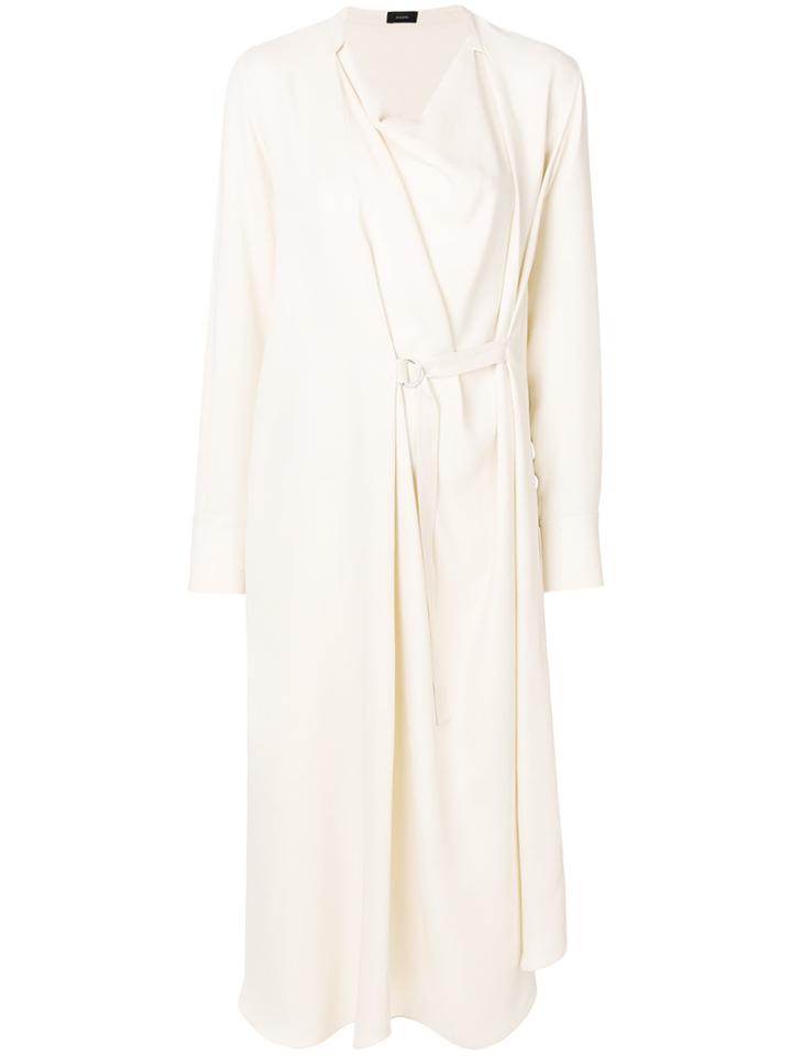 Joseph Wrap Midi Dress - Nude & Neutrals