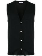 Cenere Gb Buttoned Waistcoat - Black