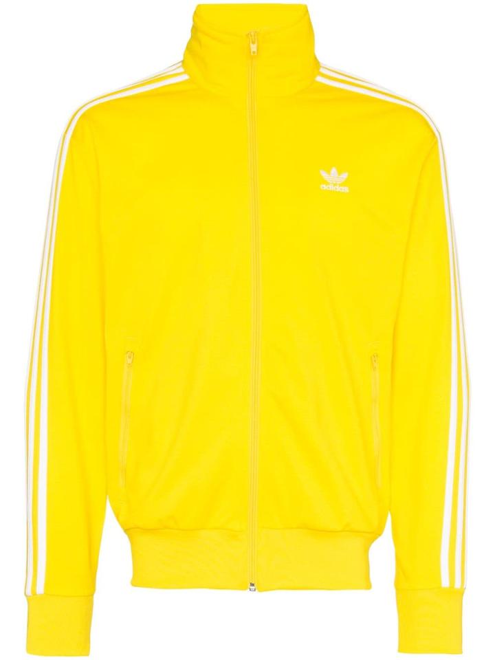 Adidas Striped Track Jacket - Yellow