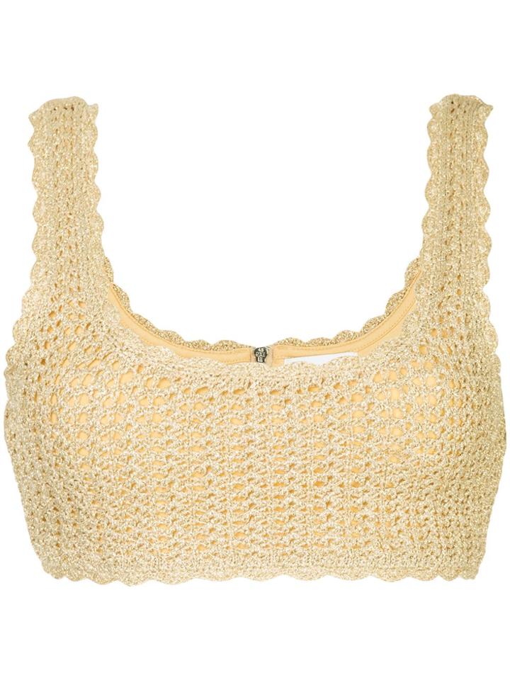 Alice Mccall Cosmic Cropped Top - Metallic