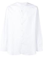 Closed Button-up Shirt - White
