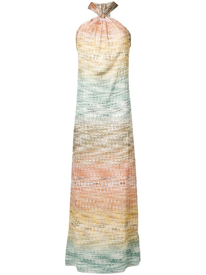 Missoni Gradient Effect Zig Zag Dress - Orange