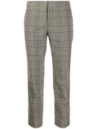 Chloé Checked Cropped Trousers - Neutrals