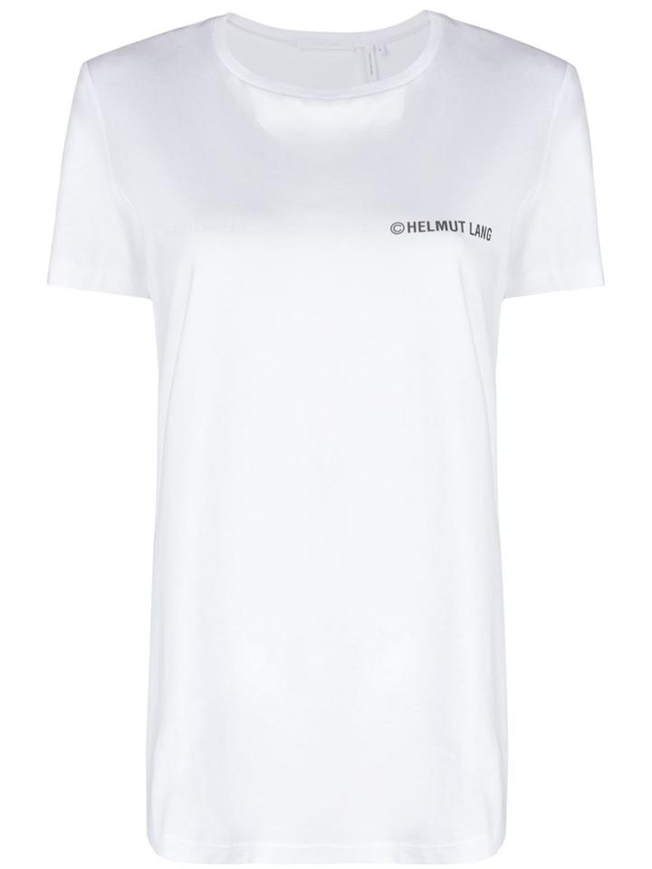 Helmut Lang Logo Printed T-shirt - White