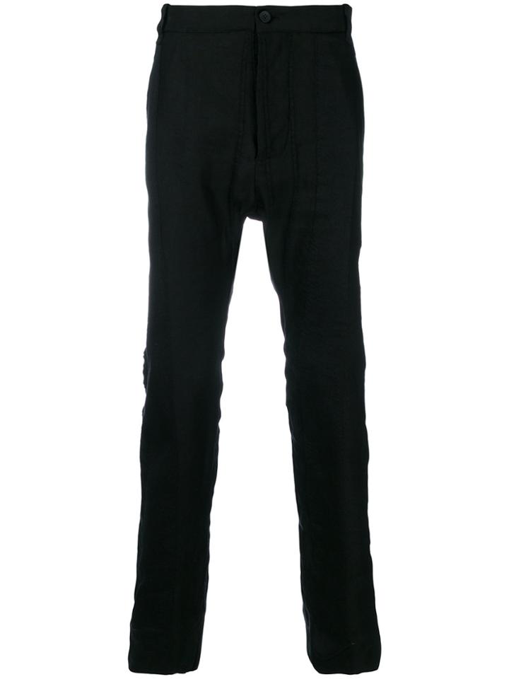 Masnada Straight Leg Trousers - Black