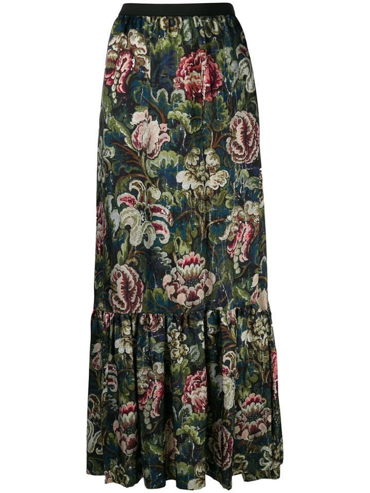 I'm Isola Marras Floral Maxi Skirt - Black