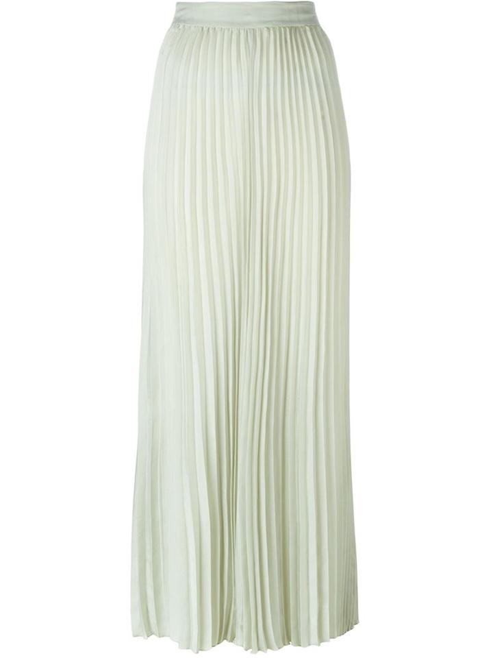 Joseph Pleated Maxi Skirt, Women's, Size: 38, Grey, Cupro