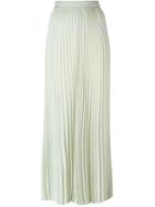 Joseph Pleated Maxi Skirt, Women's, Size: 38, Grey, Cupro