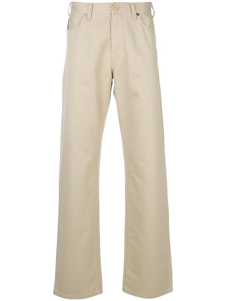 Armani Jeans - Loose-fit Bootcut Jeans - Men - Cotton - 32, Nude/neutrals, Cotton