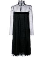 Philosophy Di Lorenzo Serafini Embellished Sheer Panel Dress - Blue
