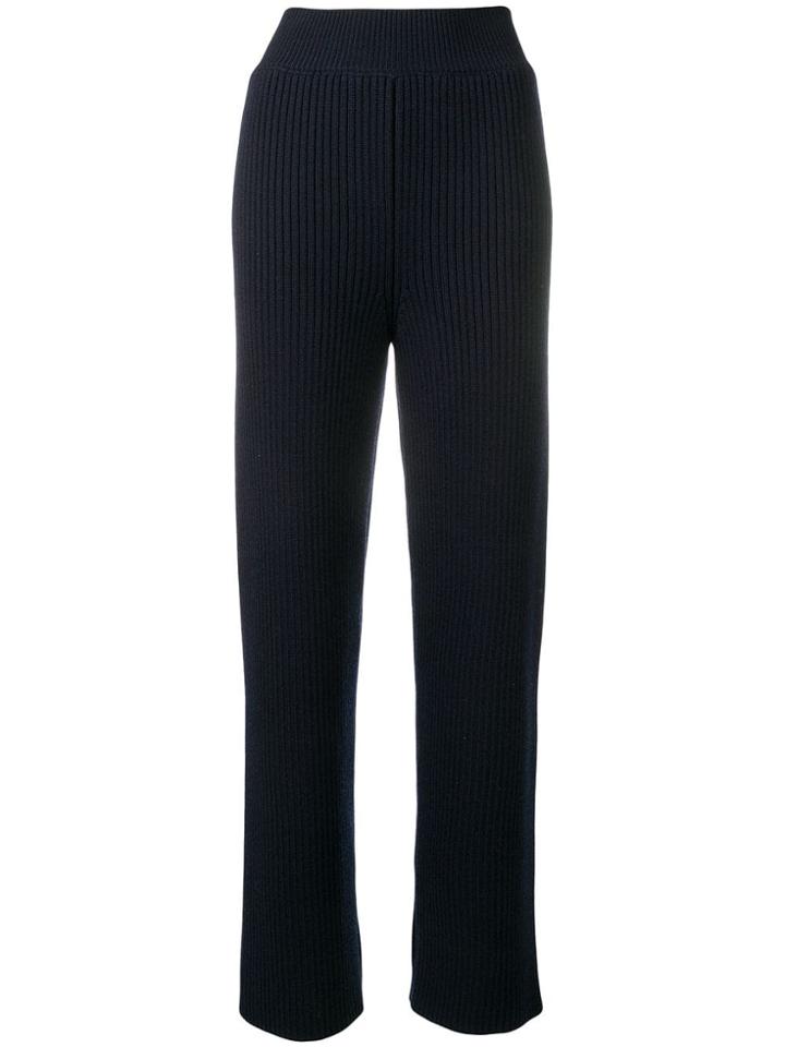 Ami Alexandre Mattiussi Rib Pants - Blue