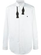 Neil Barrett Bow Tie Shirt, Men's, Size: 40, White, Cotton