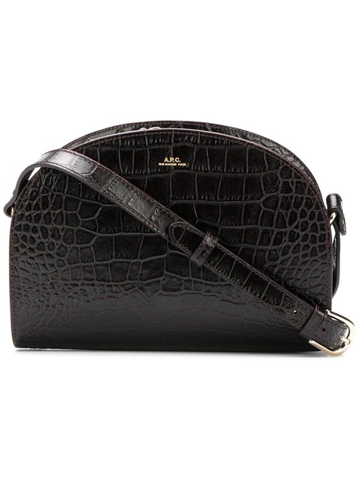 A.p.c. Demi Lune Shoulder Bag - Black