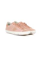 Philippe Model Kids Teen Glitter Stone Detailed Sneakers - Pink