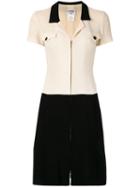 Chanel Pre-owned Zip-front Dress - Neutrals