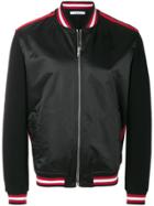 Givenchy Contrast-trim Bomber Jacket - Black