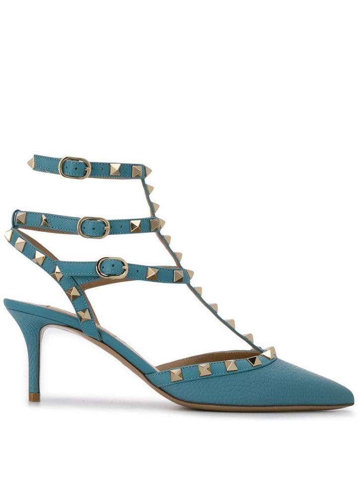 Valentino Valentino Garavani Rockstud Triple Ankle Strap Slingback