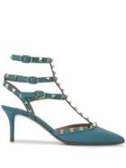 Valentino Valentino Garavani Rockstud Triple Ankle Strap Slingback