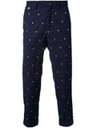 Education From Youngmachines Star Embroidered Chinos