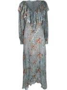 Preen By Thornton Bregazzi Iris Long Dress - Blue