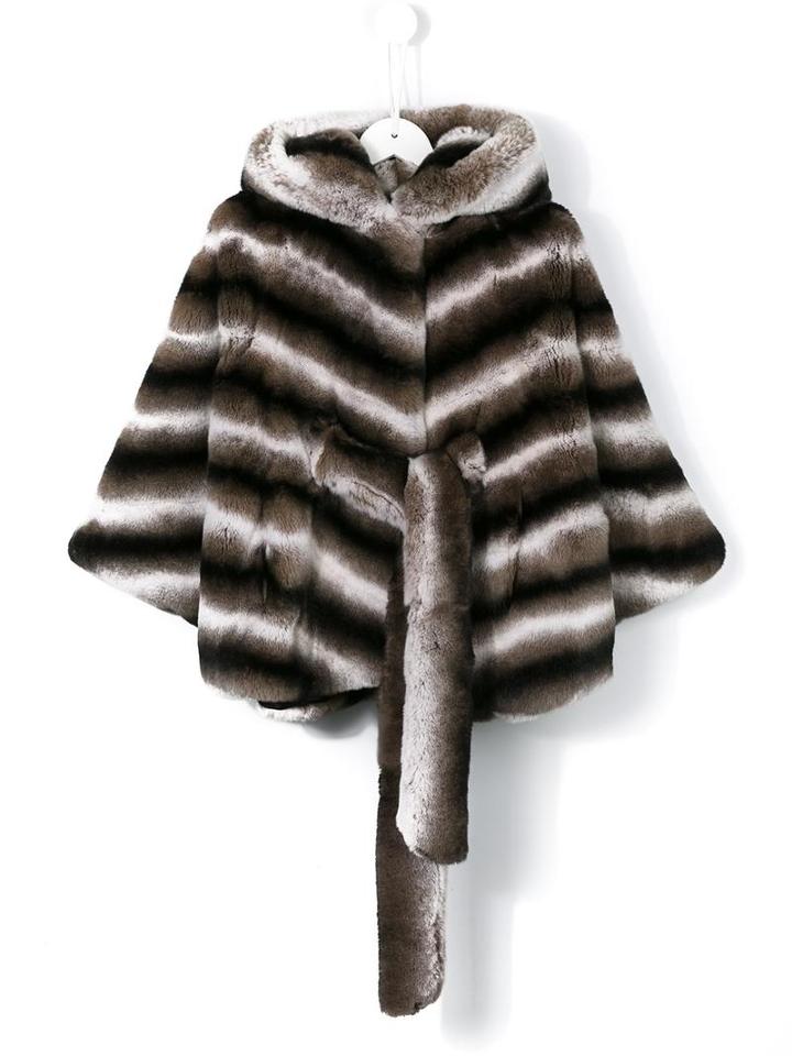 Butka Fur Rabbit Fur Coat, Girl's, Size: 6 Yrs, Brown