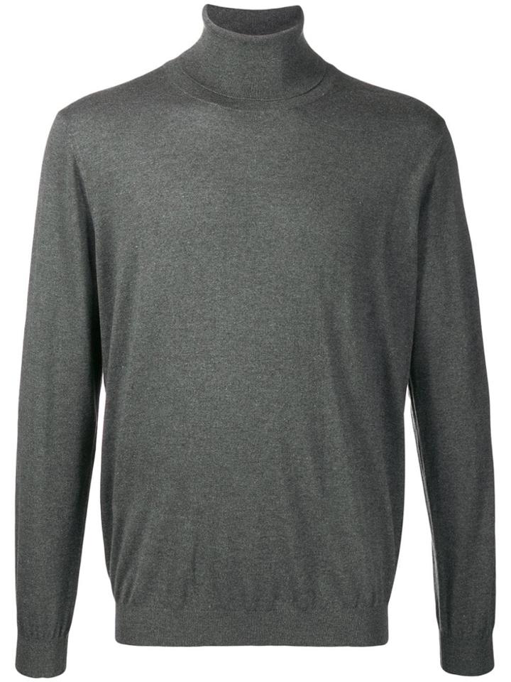 Laneus Turtle Neck Jumper - Grey