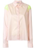 Opening Ceremony Contras-panel Fitted Shirt - Pink & Purple