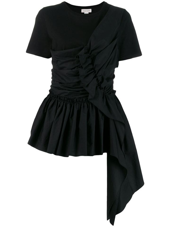 Alexander Mcqueen Ruffle Trimmed Blouse - Black