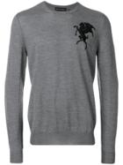 Fendi Letters Face Sweatshirt - Black