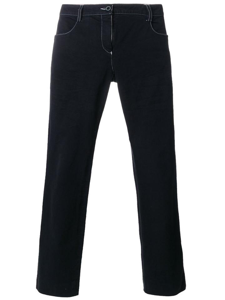 Chanel Vintage Cropped Jeans - Blue