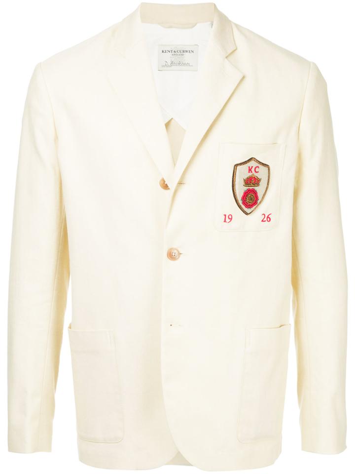 Kent & Curwen Patch Pocket Blazer - Nude & Neutrals