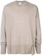 Wooyoungmi Ripped Detail Jumper - Grey
