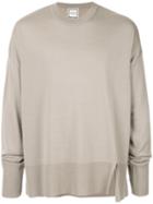 Wooyoungmi Ripped Detail Jumper - Grey