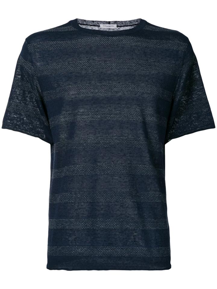 Paolo Pecora Striped T-shirt - Blue