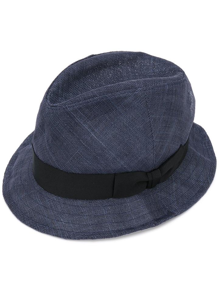 Junya Watanabe Comme Des Garçons Man - Manila Hemp Hat - Men - Nylon/abaca - One Size, Blue, Nylon/abaca