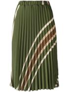 Roberto Collina Pleated Skirt, Women's, Size: Large, Green, Nylon/acetate