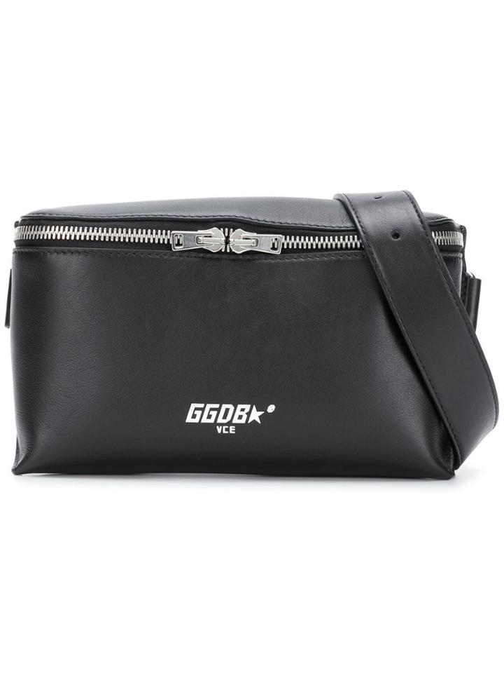 Golden Goose Deluxe Brand Logo Print Belt Bag - Black