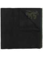 Pringle Of Scotland Fringed-hem Knitted Scarf - Black