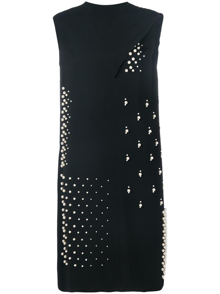 Stella Mccartney Pearl Embellished Dress - Black