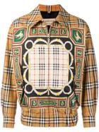 Burberry Archive Scarf Print Harrington Jacket - Brown