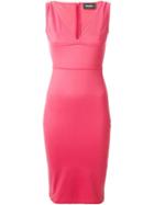 Dsquared2 Sleeveless Dress, Women's, Size: Large, Red, Elastodiene/polyamide/viscose