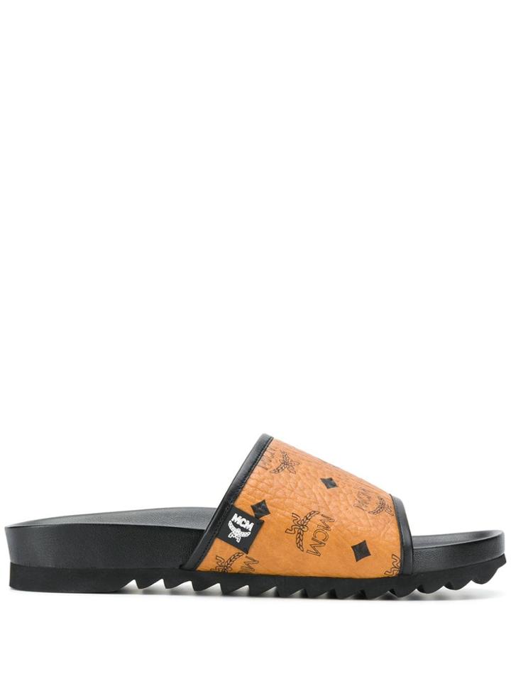 Mcm Logo Sliders - Brown