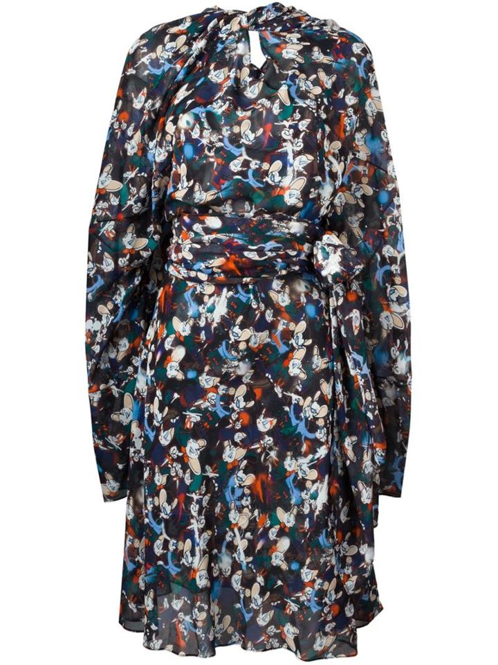 Maison Margiela Cartoon Print Dress, Women's, Size: 38, Silk