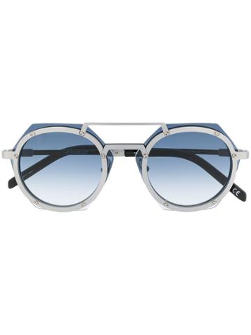 Hublot Eyewear Geometric Lens Sunglasses - Silver