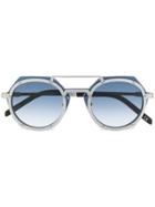 Hublot Eyewear Geometric Lens Sunglasses - Silver