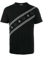Fendi Embroidered Karligraphy T-shirt - Black
