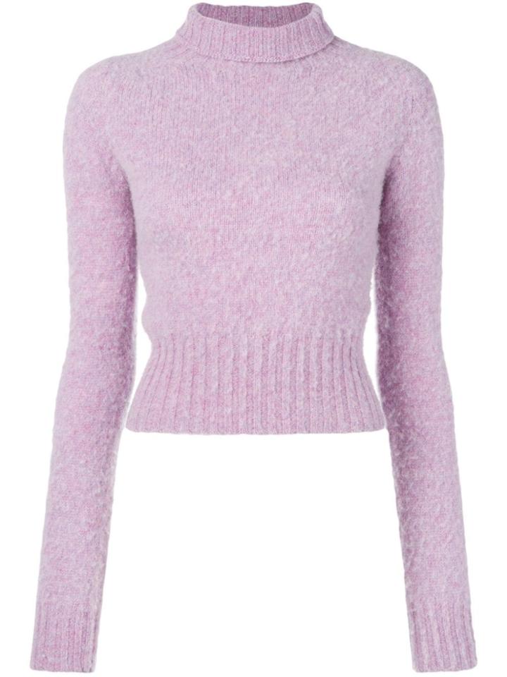 Victoria Beckham Turtle Neck Knit Jumper - Purple
