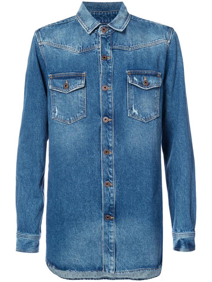 Off-white Denim Shirt - Blue